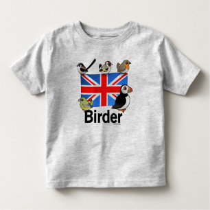 BRITISCHER Vogelbeobachter Kleinkind T-shirt