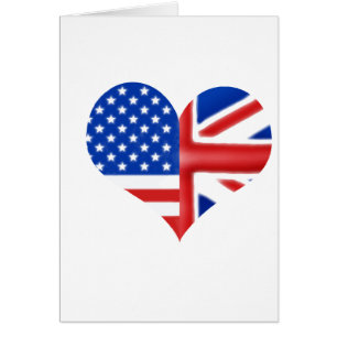 Britisches amerikanisches Herz