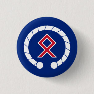 Britisches AngloCeltic Abzeichen - Torc u. Rune Button