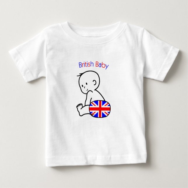 Britisches Baby Baby T-shirt (Vorderseite)