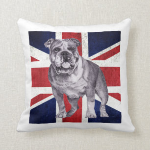 Britisches Bulldoggen-Gewerkschafts-Jack-Kissen Kissen