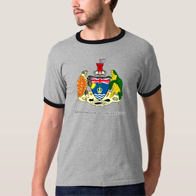 Britisches der Ozean-Gebiets-Wappen T-Shirt (Vorderseite)