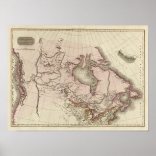 Britisches Eigentum in Nordamerika Poster