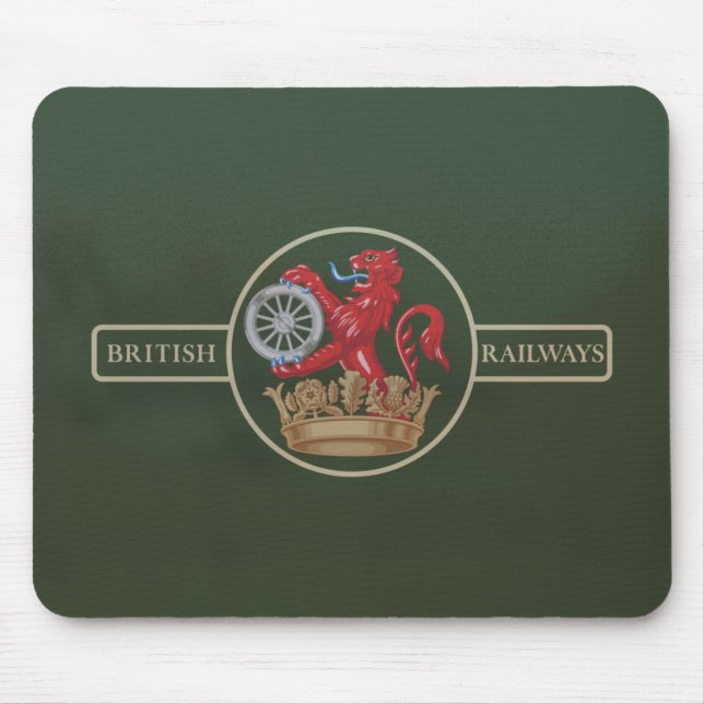 Britisches Eisenbahnen"Frettchen-und Dartboard-" Mousepad (Vorne)