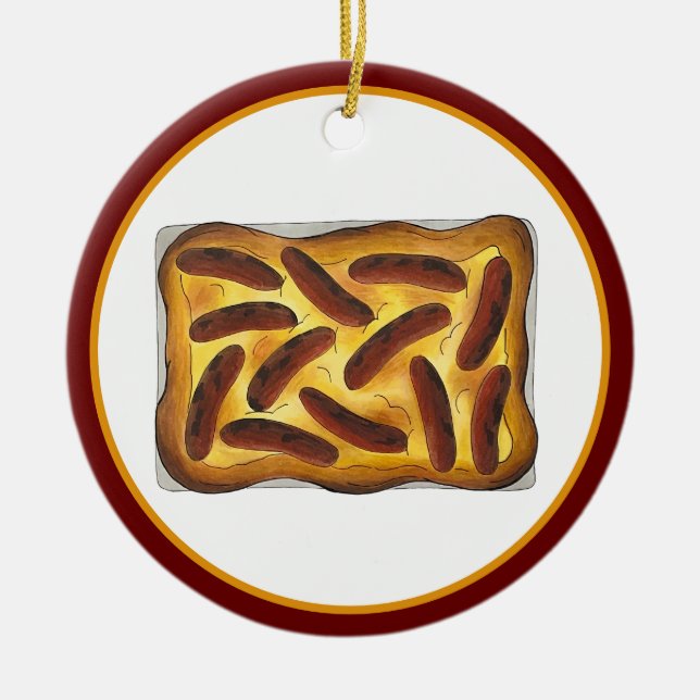 Britisches englisches Lebensmitteltoad in den Hole Keramik Ornament (Vorne)