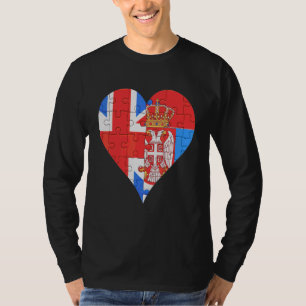 Britisches Flaggenherz T-Shirt