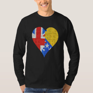 Britisches Flaggenherz T-Shirt