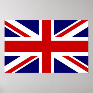 Britisches Flaggenposter | Design der Gewerkschaft Poster