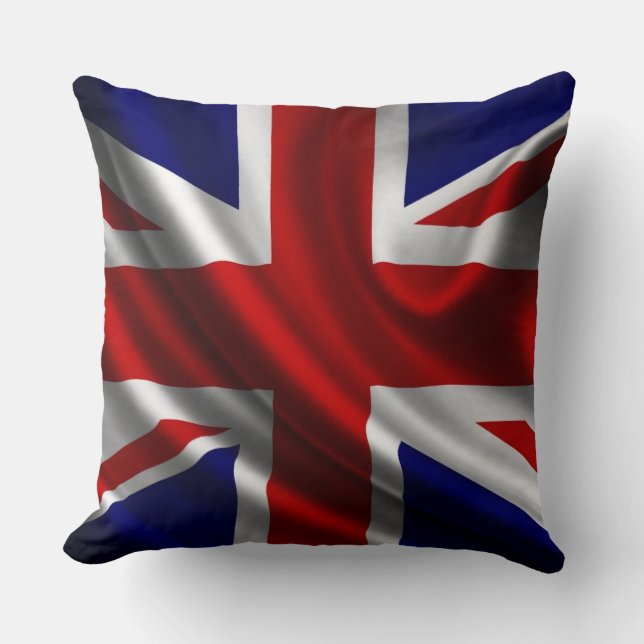 Britisches Flaggenwirbel Kissen (Vorderseite)