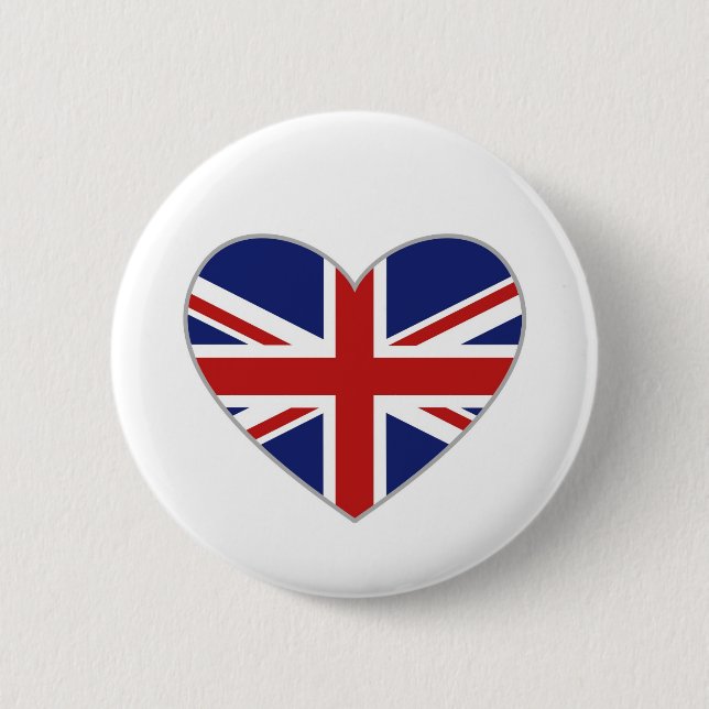 Britisches Herz Button (Vorderseite)