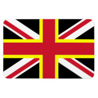 Britisches Magnet - Vier Kreuzflagge