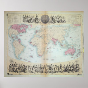 Britisches Reich in der ganzen Welt Poster