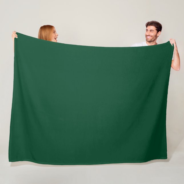 Britisches Renngrün (Vollfarbe) Fleecedecke (Beispiel)