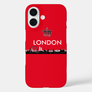 Britisches Rot London iPhone 16 Hülle