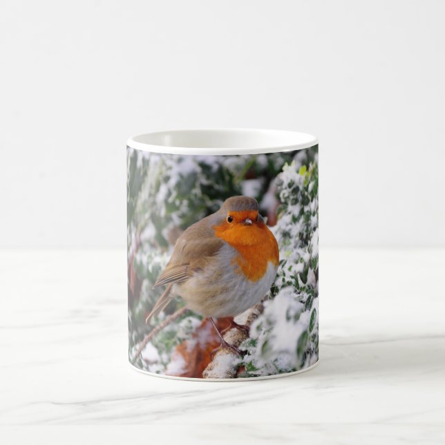 Britisches Rotkehlchen redbreast Kaffeetasse (Mittel)
