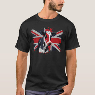 Britisches UK-Rind auf britischer Kuh T-Shirt