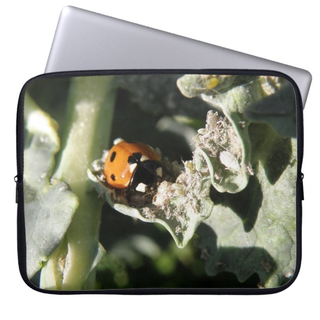 British 7 Spot Ladybug Laptop Bag Laptopschutzhülle (Vorderseite)