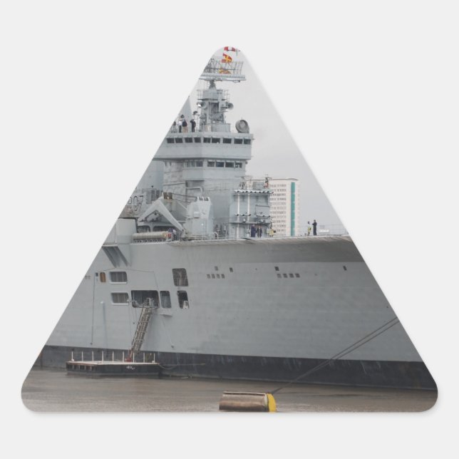 British Aircraft Carrier Dreieckiger Aufkleber (Vorderseite)