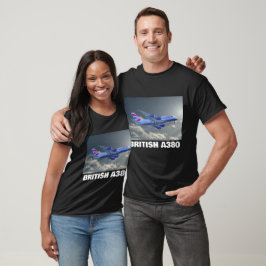 British Airlines Airbus A380 Flugzeug T-Shirt