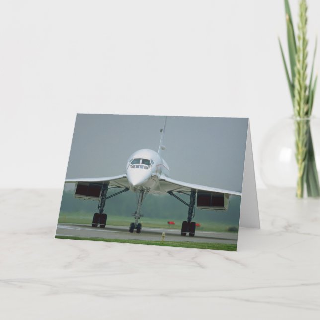 British Airways Concorde, auf Taxiweise Karte (Vorderseite)