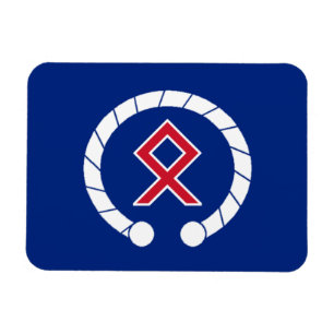 British AngloCeltic Magnet - Torc & Rune Flag