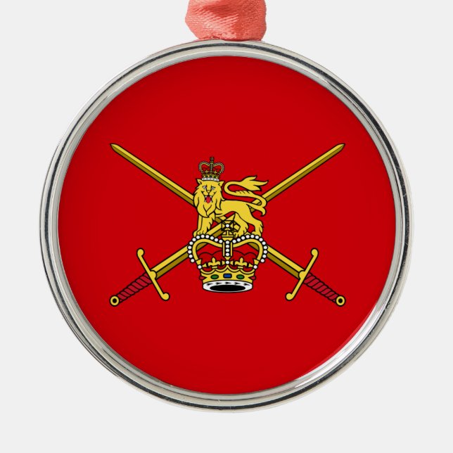 British Army (UK Military) Ornament Aus Metall (Vorne)