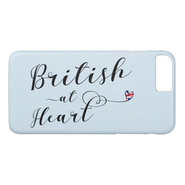 British at Heart Mobile Phone Case (Rückseite (Horizontal))