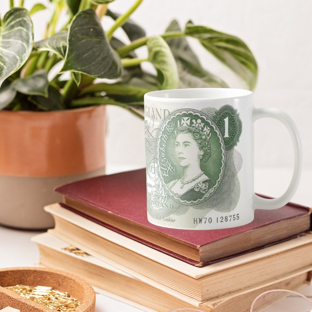 British Bank Note Tasse - 1970 One Pound Note on T (Von Creator hochgeladen)