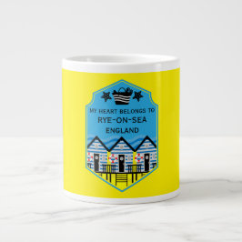 British Beach Hut Geschenke und Dekoration Jumbo-Tasse