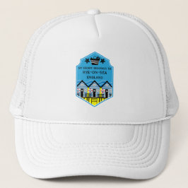 British Beach Hut Geschenke und Dekoration Truckerkappe