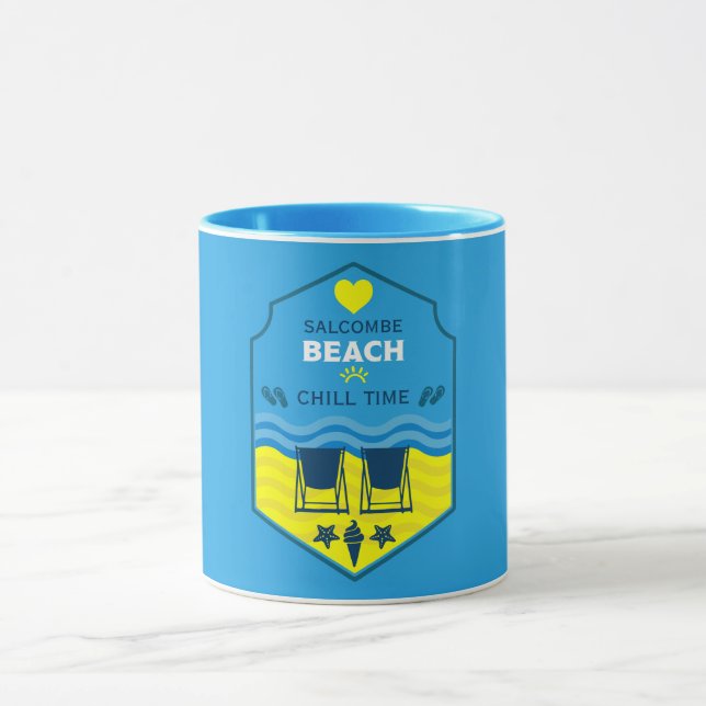 British Beach-Themed-Geschenk Tasse (Zentrum)