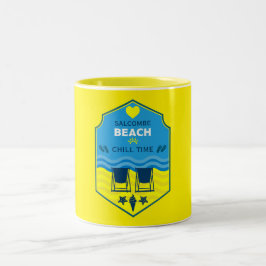 British Beach-Themed-Geschenk Zweifarbige Tasse