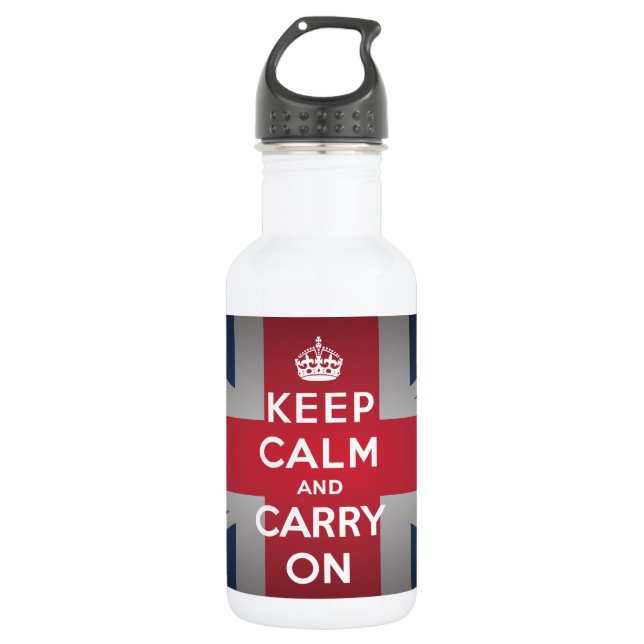 British Behielt Calm Carry 32. oz. Edelstahlflasche (Vorderseite)
