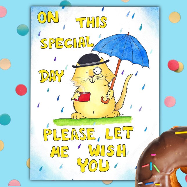 BRITISH BIRTHDAY Postkarte von Nicole Janes (Von Creator hochgeladen)