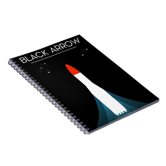 British Black Arrow Rocket Space Art Notizblock (Rechte Seite)