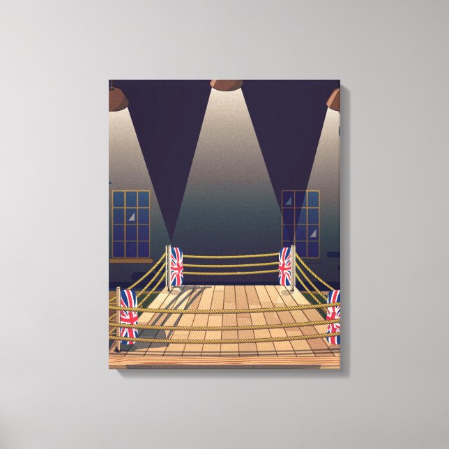 British Boxring Gym. Leinwanddruck (Vorderseite)