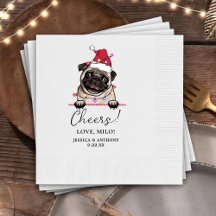 British Bull Dog Personalisiert Cheers Napkins