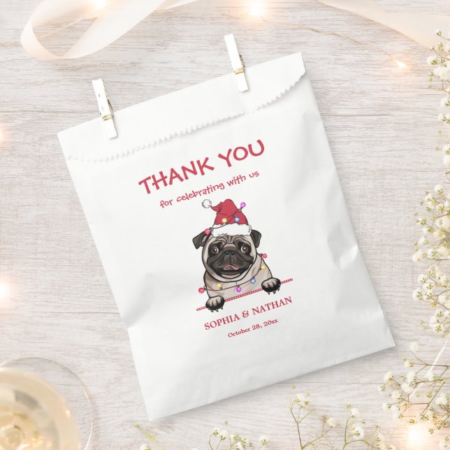 British Bull Dog Personalisiert Vielen Dank Geschenktütchen (Ausgeschnitten)