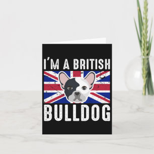 British Bulldog England Union Jack Karte