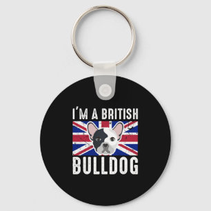British Bulldog England Union Jack Schlüsselanhänger