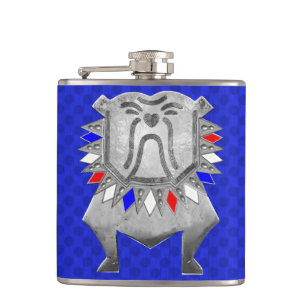 British Bulldog (Personalisiert) Pocket Flask Flachmann