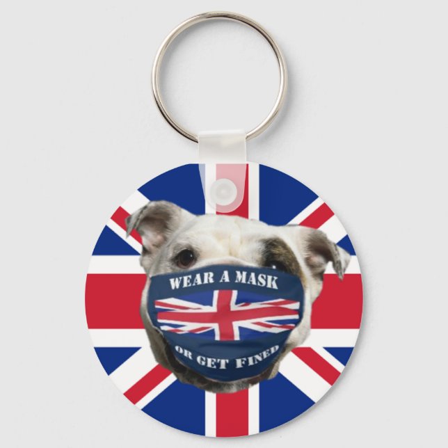 BRITISH BULLDOG SCHLÜSSELANHÄNGER (Vorderseite)