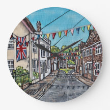 British Bunting Original Acrylic Painting