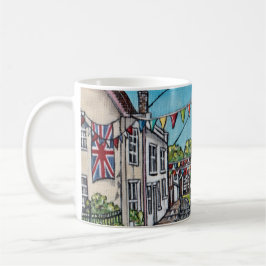 British Bunting Original Acrylic Painting Kaffeetasse