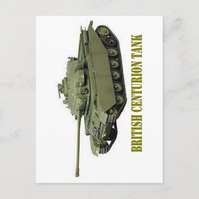 BRITISH CENTURION TANK POSTKARTE (Vorderseite)