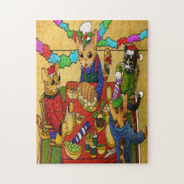 British Christmas Dinner Cats