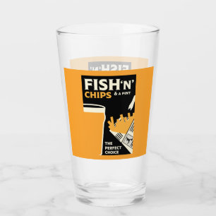 British Classic Fish and Chips Glas