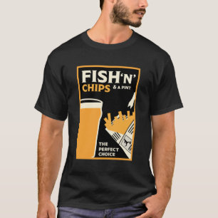 British Classic Fish and Chips T-Shirt