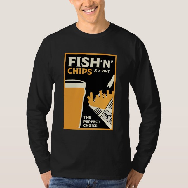 British Classic Fish and Chips T-Shirt (Vorderseite)