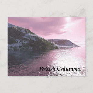 British Columbia Arctic Pink Sunrise Postcard Postkarte